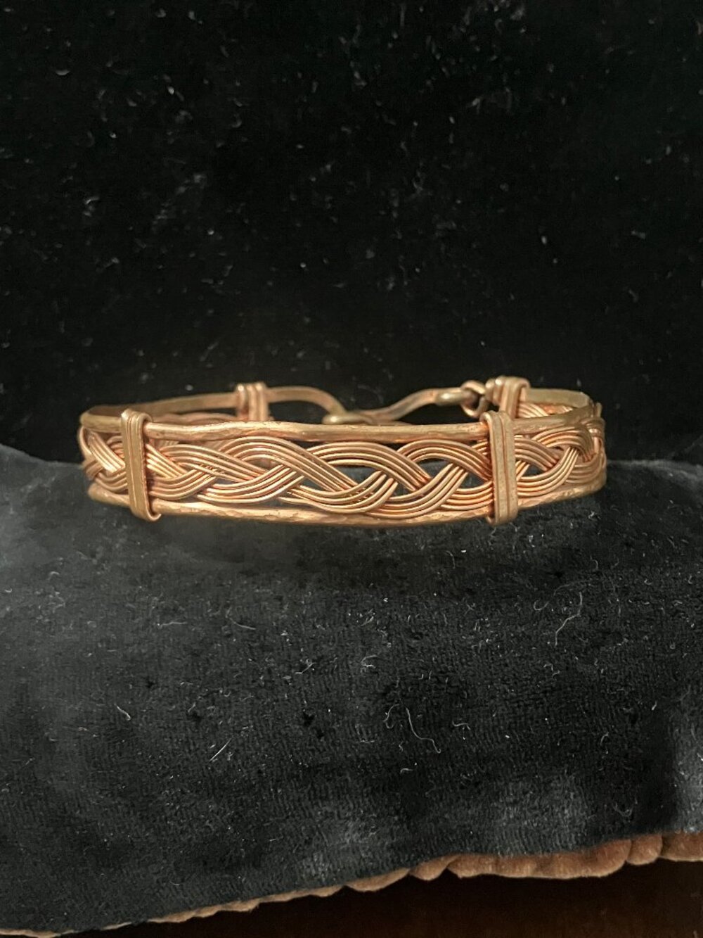 Copper colored Handmade Braided / Woven Bracelet